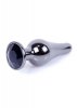 MyLove Toys - Jewellery Dark Silver BUTT PLUG- Black